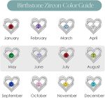 CDE Forever Love Heart Bracelet 925 Sterling Silver with Birthstone Zirconia, Anniversary Mother's Day Birthday Jewelry Gifts for Women Wife Her - Image 7